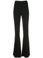 Cushnie Flared High Waisted Trousers - Black