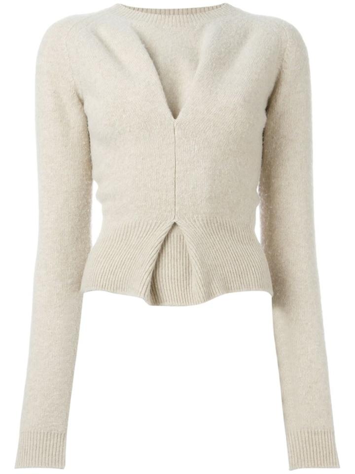 J.w.anderson Boiled Twisted Sweater, Women's, Size: 8, Nude/neutrals, Wool