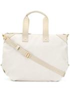 Borbonese Logo Shoulder Strap Tote - Neutrals