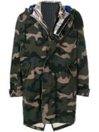 Valentino Camouflage Parka - Green