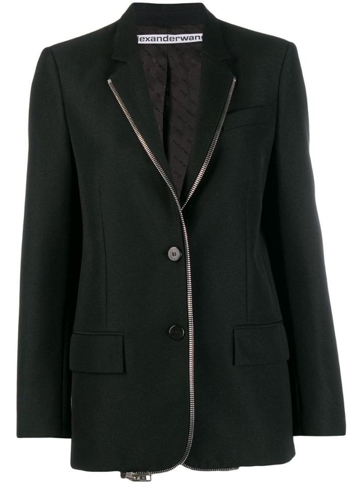 Alexander Wang Zip Detail Blazer - Black