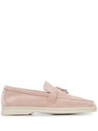 Loro Piana Contrast Stitch Loafers - Pink