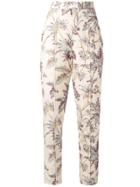 Sir. Floral-print High-waisted Trousers - Yellow