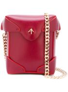 Manu Atelier - Crossbody Satchel - Women - Leather - One Size, Red, Leather