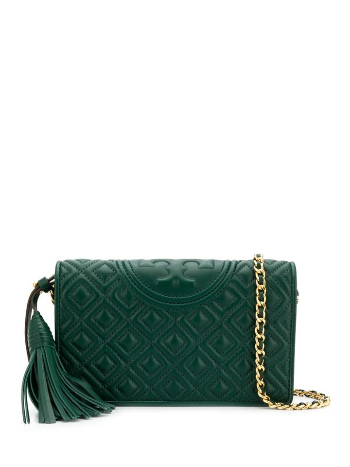 Tory Burch Fleming Wallet Cross-body Bag - Green