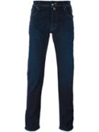 Jacob Cohen Contrast Stitching Straight-leg Trousers