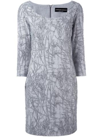 Cristiano Burani Printed Dress, Women's, Size: 40, Grey, Polyester/viscose/spandex/elastane
