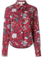 Dvf Diane Von Furstenberg Floral Print Shirt - Red