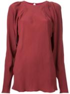 Bianca Spender Wild Swan Blouse, Women's, Size: 10, Red, Cellulose