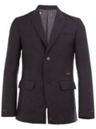Undercover Single Breasted Blazer, Men's, Size: 3, Blue, Cotton/polyester/wool