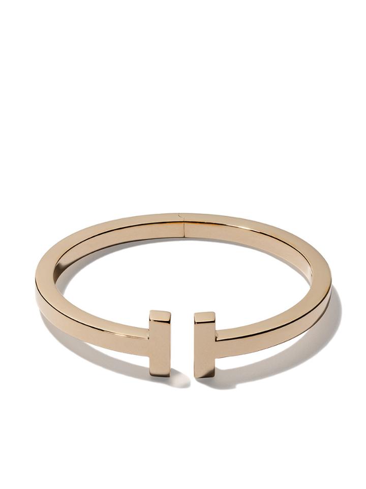 Tiffany & Co 18kt Yellow Gold Tiffany T Square Cuff - Metallic