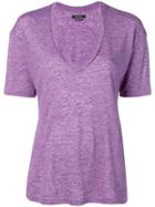 Isabel Marant V-neck Short-sleeve T-shirt - Purple