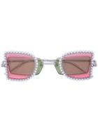 Percy Lau Embellished Tinted Sunglasses - Multicolour