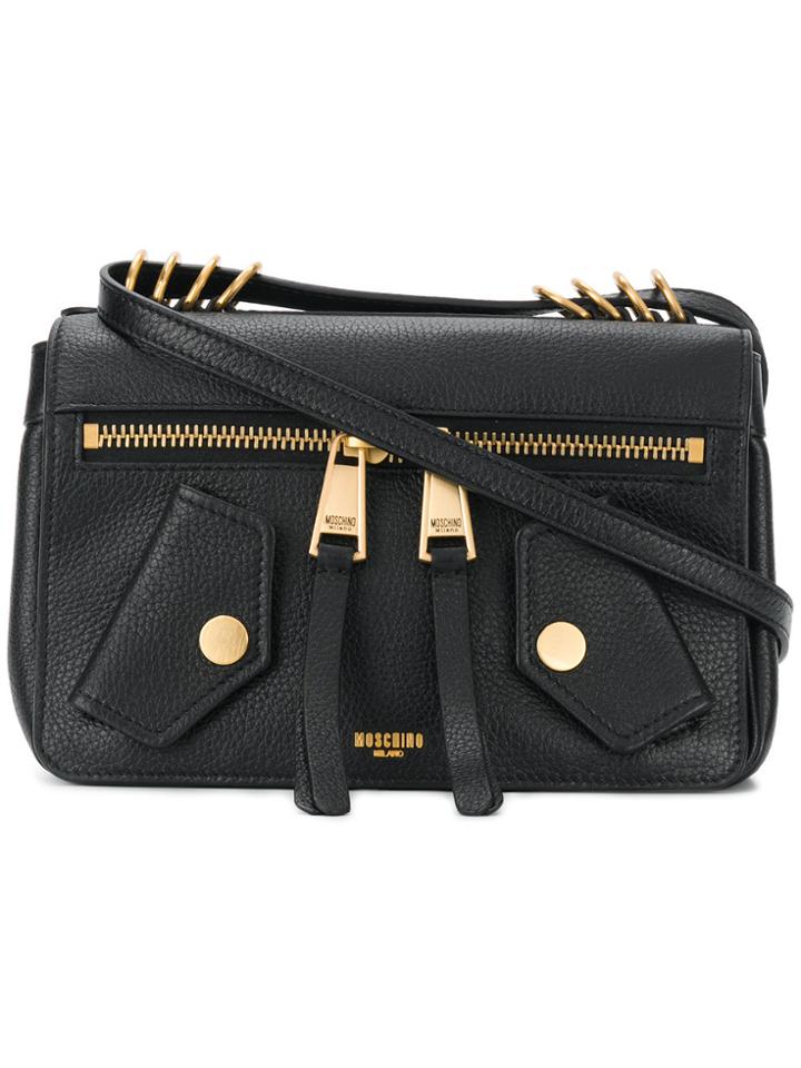 Moschino Biker Jacket Crossbody - Black