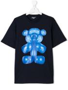 Neil Barrett Kids Teen Teddy Bear Print T-shirt - Blue