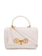 Versace Quilted Icon Shoulder Bag - White