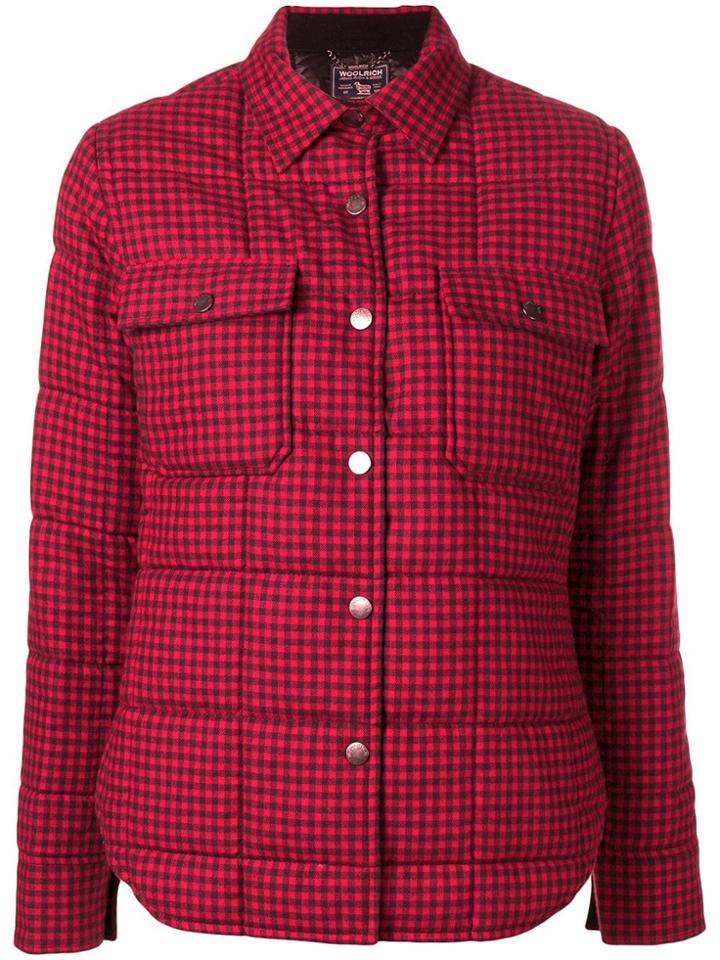 Woolrich Gingham Padded Jacket - Red
