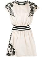 Gaelle Bonheur - Embroidered Details Dress - Women - Cotton - 2, Nude/neutrals, Cotton