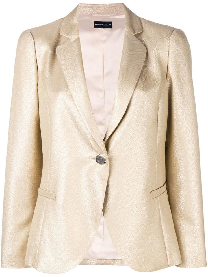 Emporio Armani Lamé Blazer - Metallic