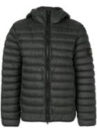 Stone Island - Hooded Padded Jacket - Men - Polyamide/resin/duck Feathers - Xxl, Grey, Polyamide/resin/duck Feathers