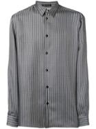 Versace Striped Pattern Shirt - Black