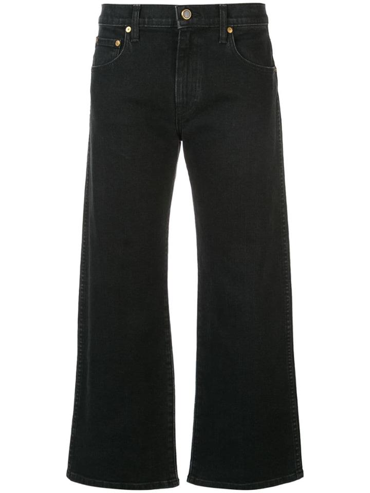 Khaite Cropped Jeans - Black