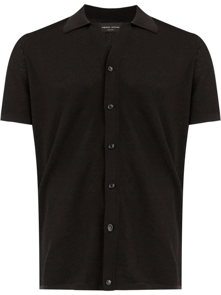 Roberto Collina Short Sleeved Shirt - Black