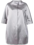 Gianluca Capannolo Cropped Sleeved Coat - Grey