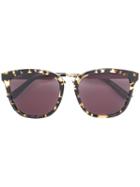 Gucci Eyewear Tortoisehell Engraved Arm Sunglasses, Adult Unisex, Size: 55, Brown, Acetate/metal