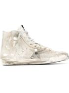 Golden Goose Deluxe Brand Francy Hi-top Sneakers, Men's, Size: 45, Grey, Cotton/rubber