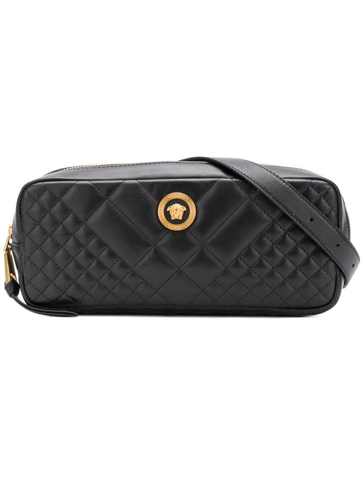 Versace Quilted Belt Bag - Black