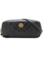 Versace Quilted Belt Bag - Black