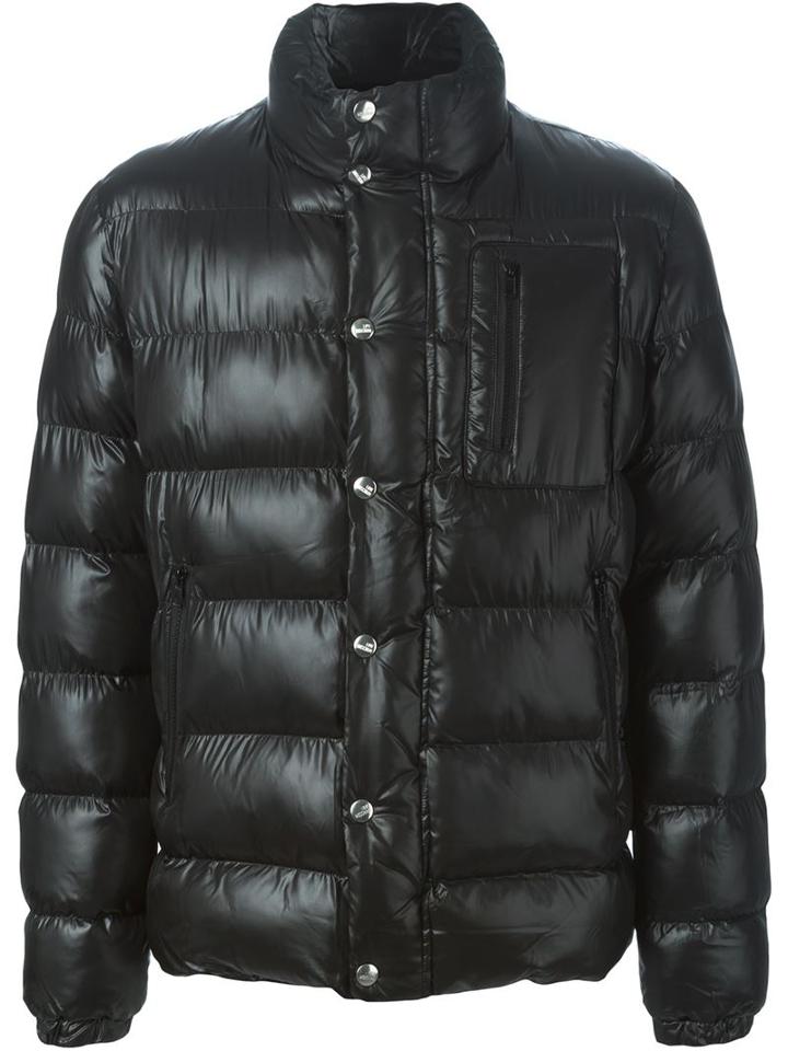 Love Moschino Padded Jacket, Men's, Size: 52, Black, Polyester/polyamide