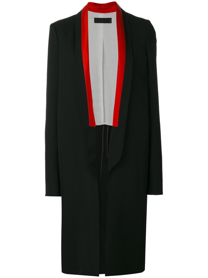 Haider Ackermann Long Tuxedo Coat - Black