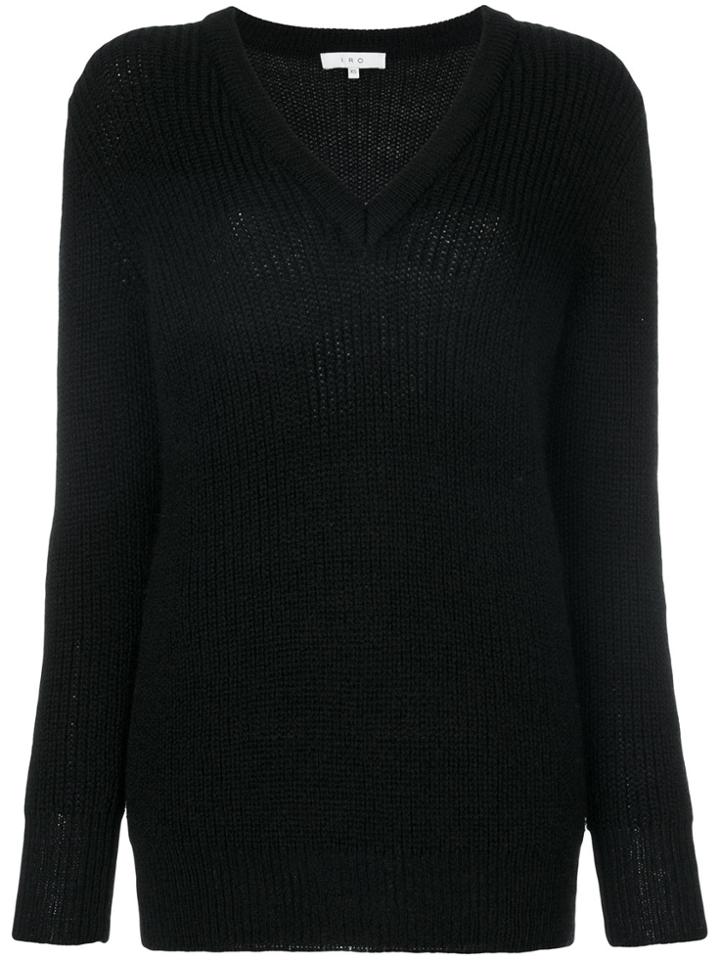 Iro V-neck Sweater - Black