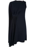 Dice Kayek Draped Sleeve Dress - Blue