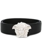Versace 'palazzo Medusa' Belt, Men's, Size: 90, Black, Leather