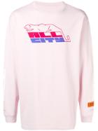 Heron Preston Slogan Sweatshirt - Pink & Purple
