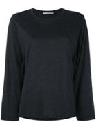 Vince Longsleeved Shift T-shirt - Black
