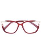 Chloe Eyewear - Square Frame Glasses - Women - Acetate/metal (other) - One Size, Brown, Acetate/metal (other)