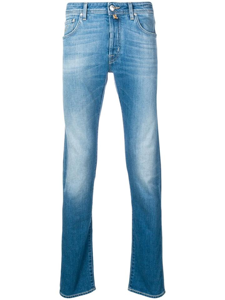Jacob Cohen Faded Stonewashed Jeans - Blue