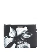 Neil Barrett Flower Print Clutch - Black