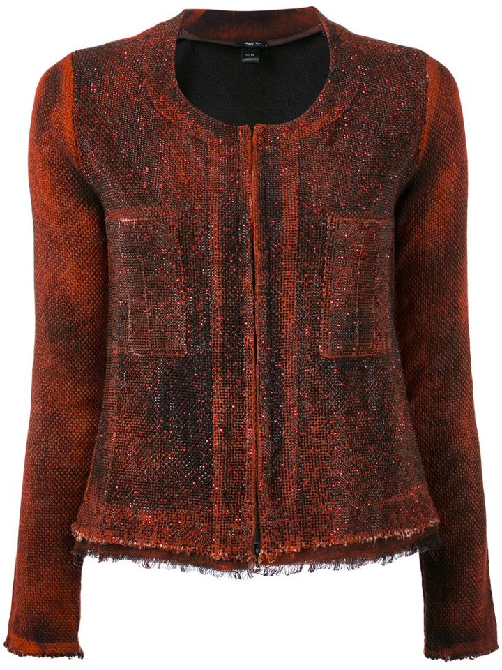 Avant Toi - Tweed Jacket - Women - Cotton/linen/flax/polyamide - One Size, Red, Cotton/linen/flax/polyamide