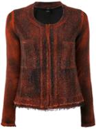 Avant Toi - Tweed Jacket - Women - Cotton/linen/flax/polyamide - One Size, Red, Cotton/linen/flax/polyamide