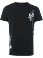 Marc Jacobs Safety Pin Charm Print T-shirt, Men's, Size: Xxl, Black, Cotton