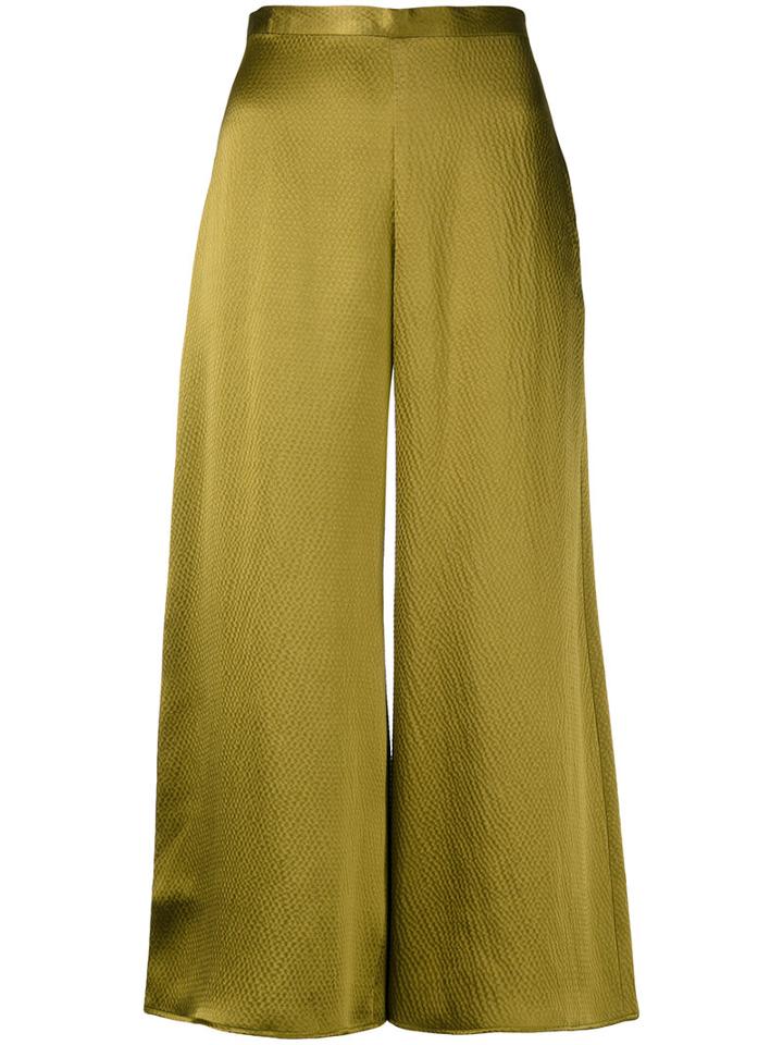 'alder' Trousers - Women - Silk - 3, Green, Silk, Simon Miller