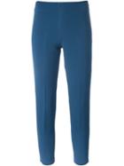 Pt01 Tailored Slim Pants, Women's, Size: 40, Blue, Viscose/polyamide