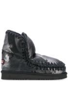Mou Mou Fw101001c Eskimo 18 Mepblk Leather/fur/exotic Skins->leather -