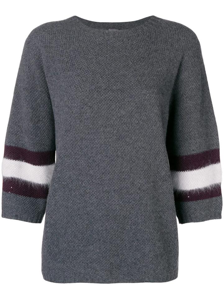 Lorena Antoniazzi Contrasting Band Sweater - Unavailable