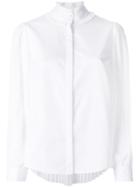 Karl Lagerfeld Pleated Detail Blouse - White